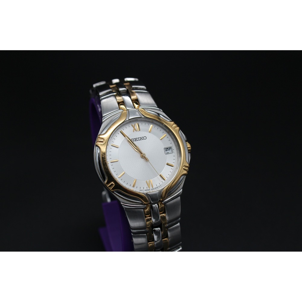 Seiko 36mm Two-Tone Dress Watch 7N42-6C10 – Textured Dial – Original Bracelet‎ - Picture 3 of 3